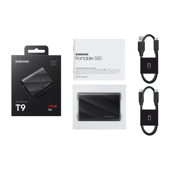 HARD SAMSUNG T9 Portable SSD، USB 3.2 Gen 1T 2T 4T HARD SAMSUNG T9 Portable SSD، USB 3.2 Gen 1T 2T 4T